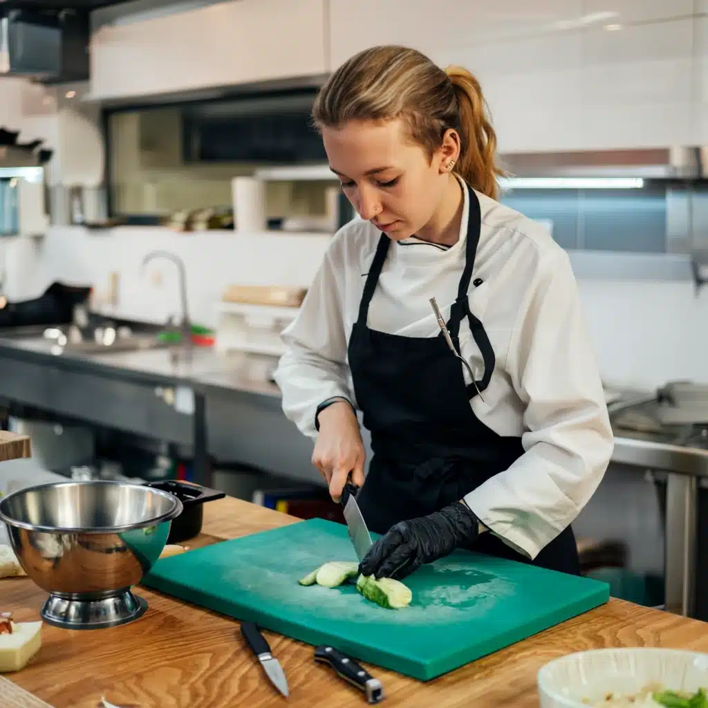 About Isabella Martinez chopping fresh cucumber on a cutting board
