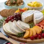 Thanksgiving Dinner Charcuterie Board recipe card photo with turkey and cheese