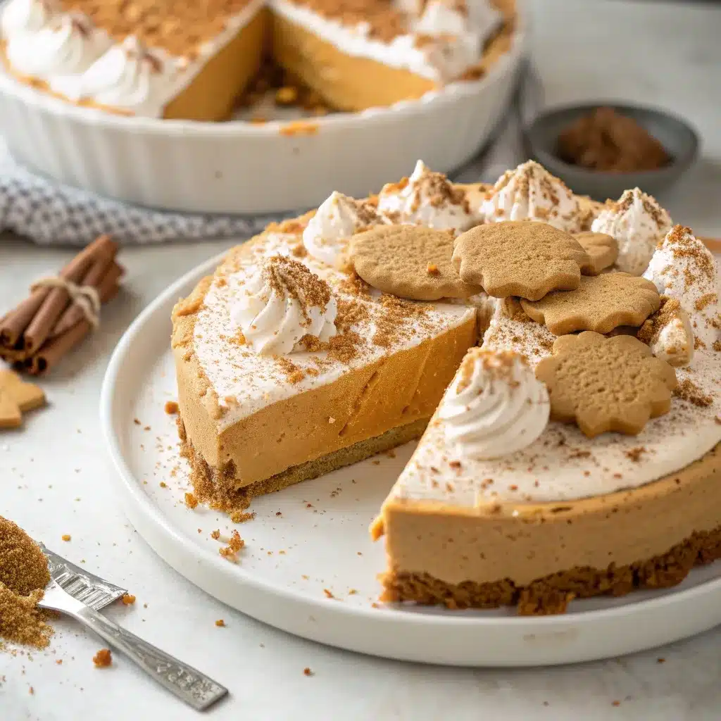No bake pumpkin pie mousse topped with whipped cream