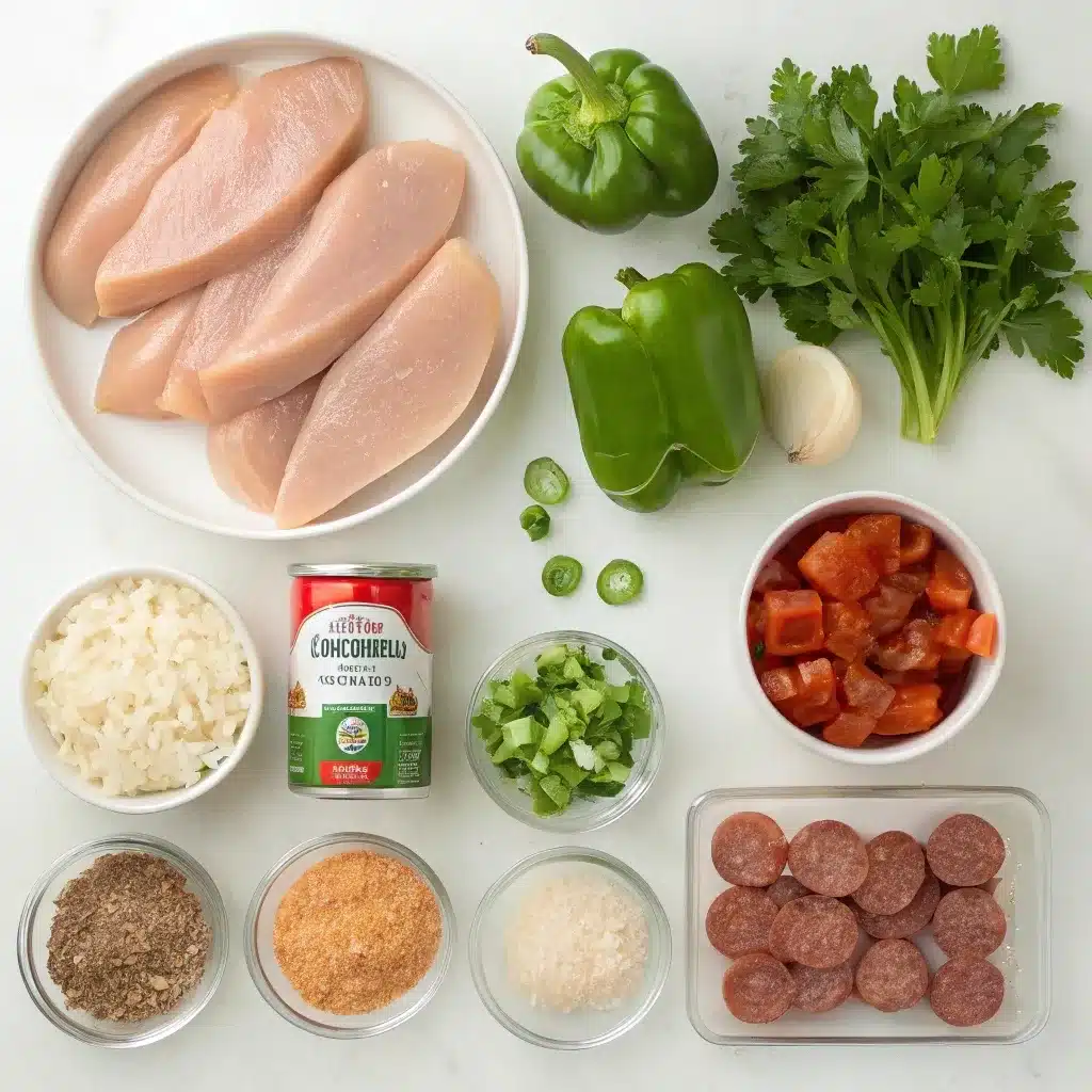 Ingredients for Slow Cooker Chicken Jambalaya