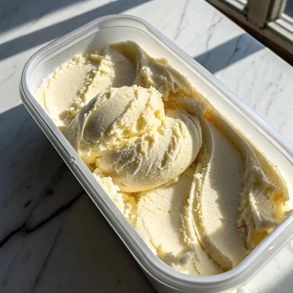 Ninja Creami pint of Cottage Cheese Ice Cream with soft serve texture.