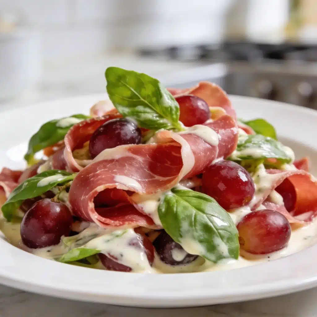 An Italian-style Sonoma chicken salad variation with bresaola and basil.